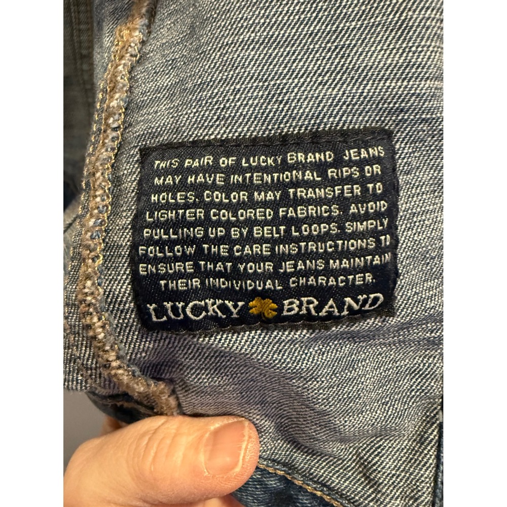 Lucky Brand Pixie Denim Jacket Medium Wash Blue‎ Trucker 7W12247 Womens Medium - Picture 6 of 16